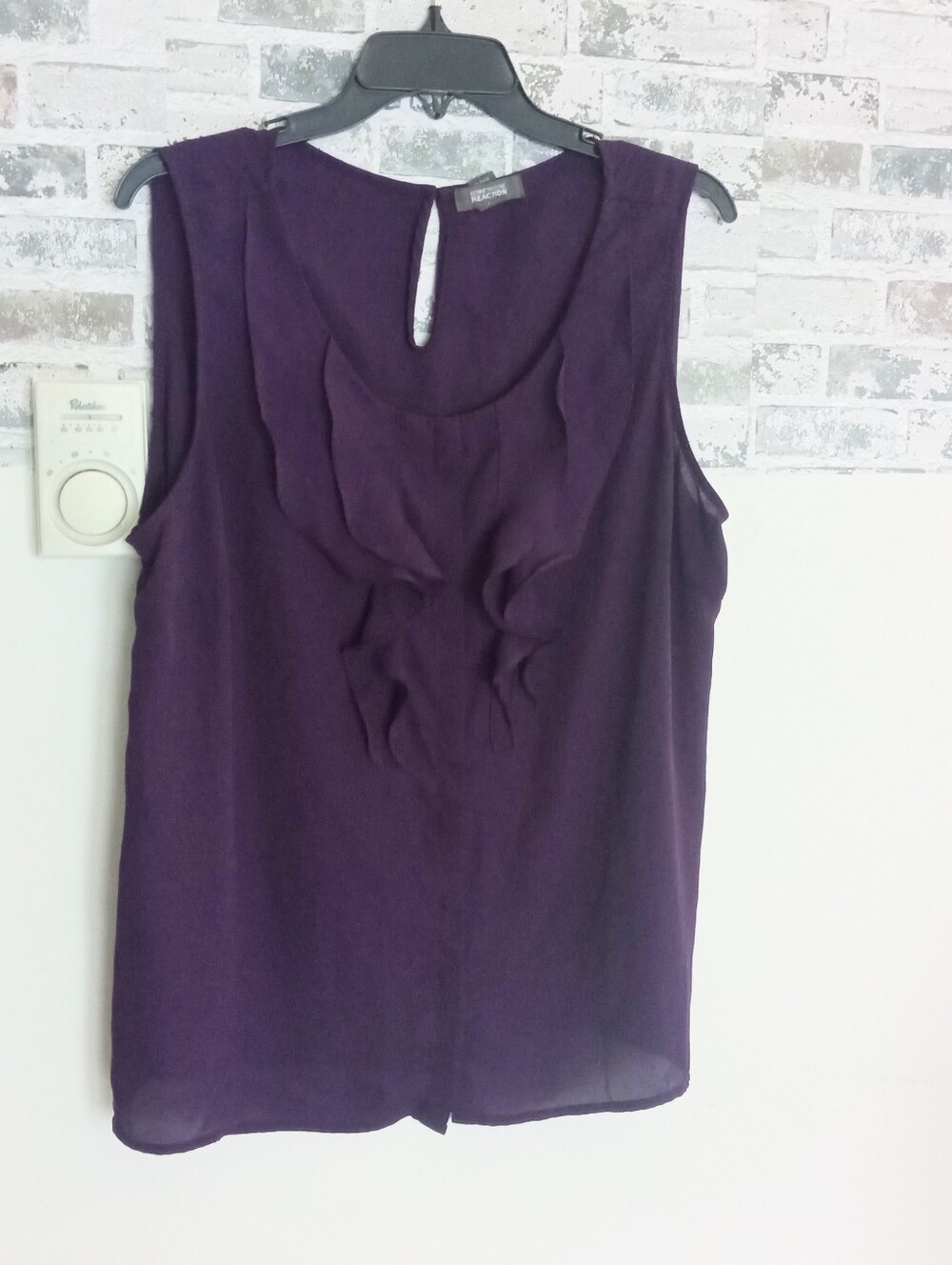 Kenneth Cole Ruffled Blouse XL